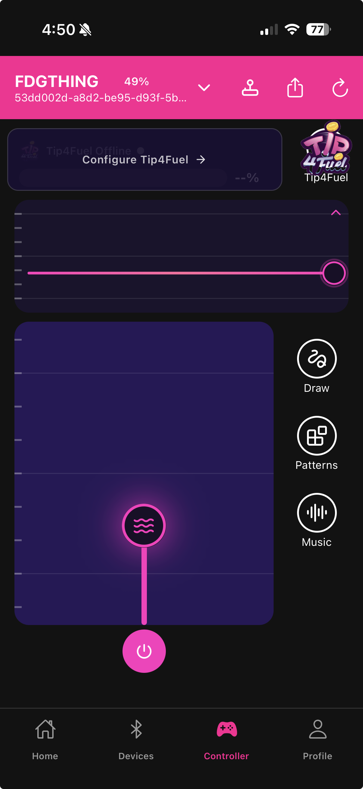 Modern skin with circular joystick knobs layout