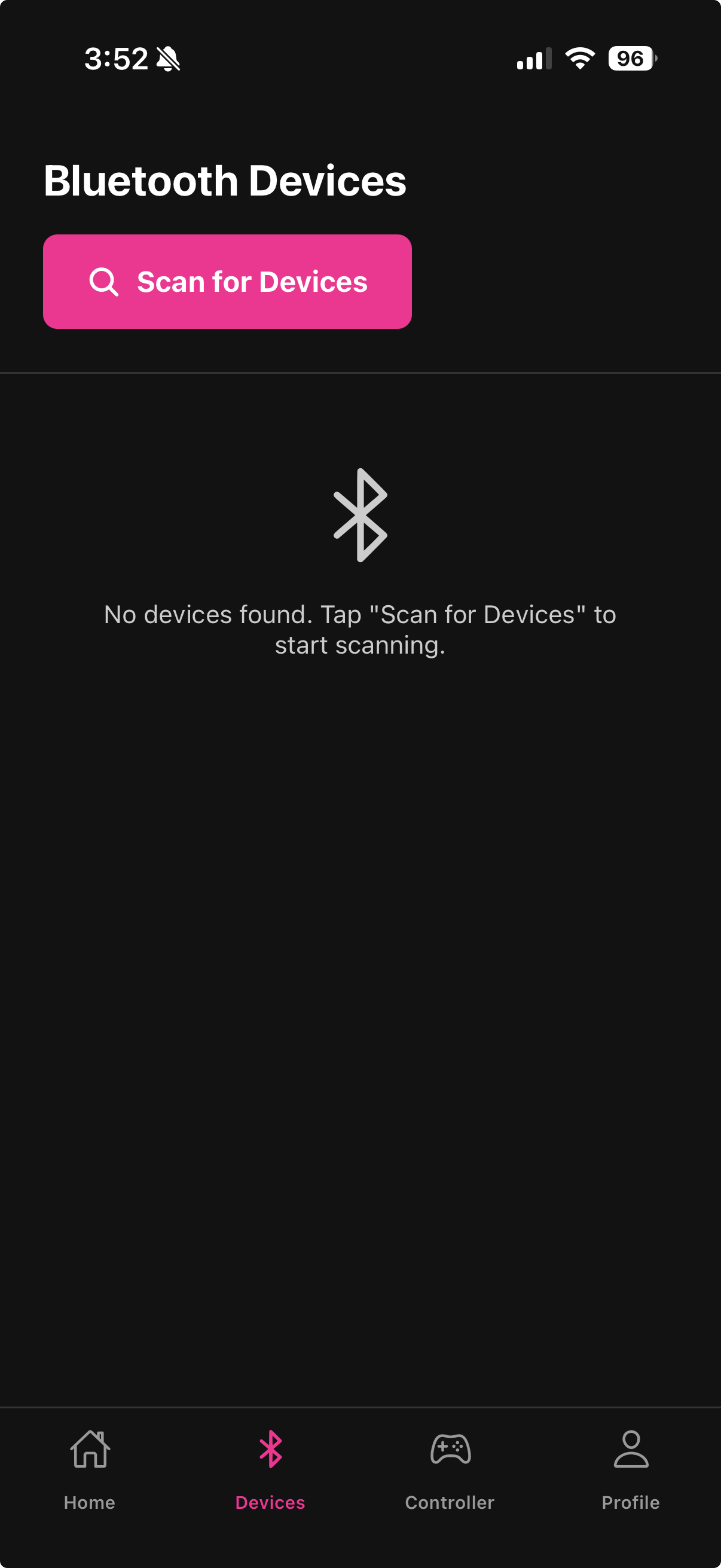 Add your first device prompt