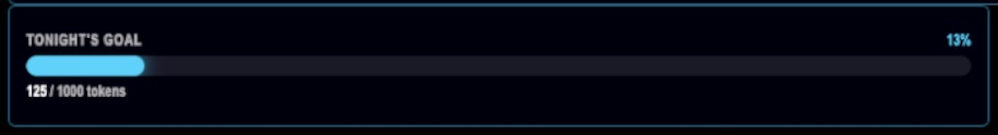 Goal widget rendered
